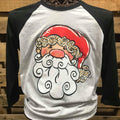 Southern Chics Christmas Santa Claus Raglan Canvas - Adult & Kids T-Shirts, Sweatshirts & Hoodies apparel design preview 1