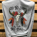 SALE Southern Chics Do No Harm but Take Bull Skull - Adult & Kids T-Shirts, Sweatshirts & Hoodies apparel design preview 1
