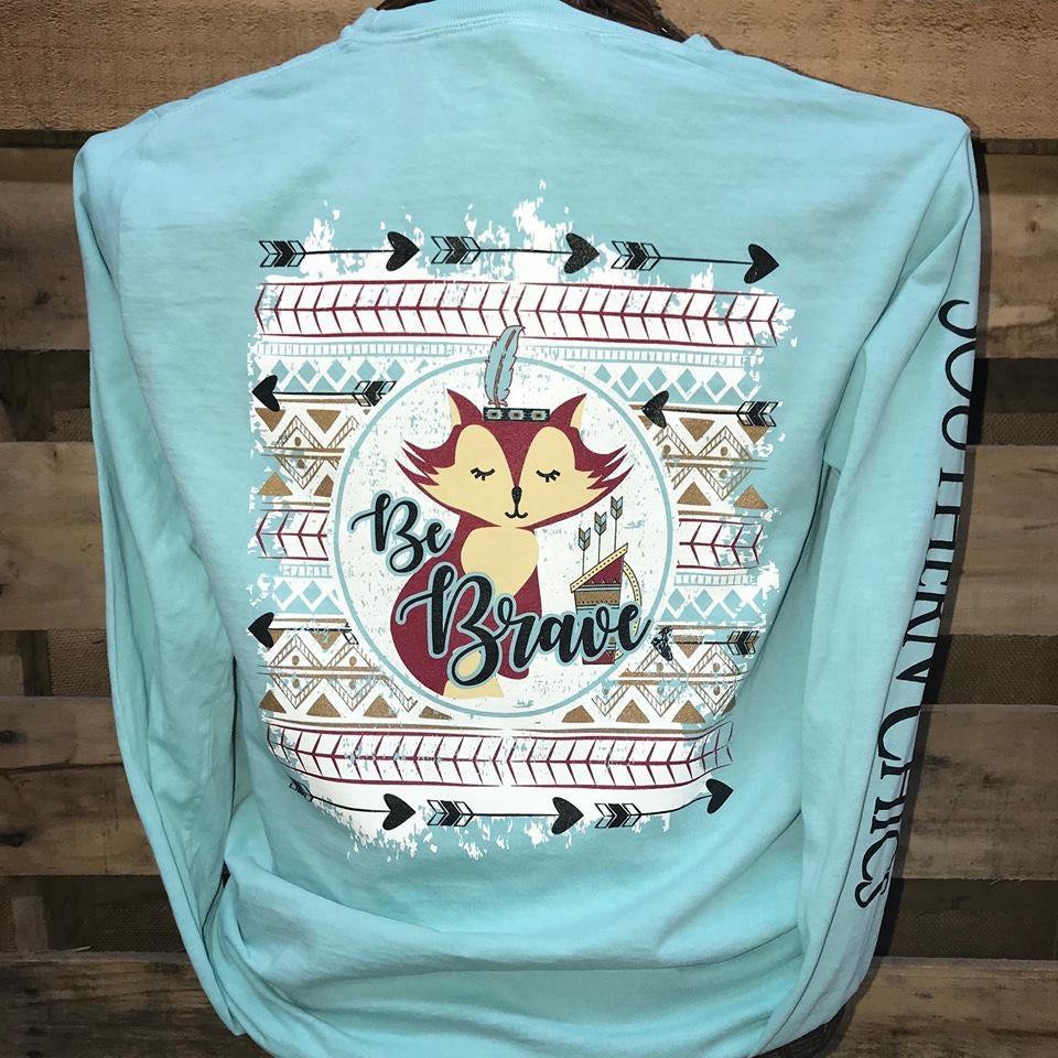SALE Southern Chics Be Brave Fox Feather Arrows - Adult & Kids T-Shirts, Sweatshirts & Hoodies apparel design preview 1
