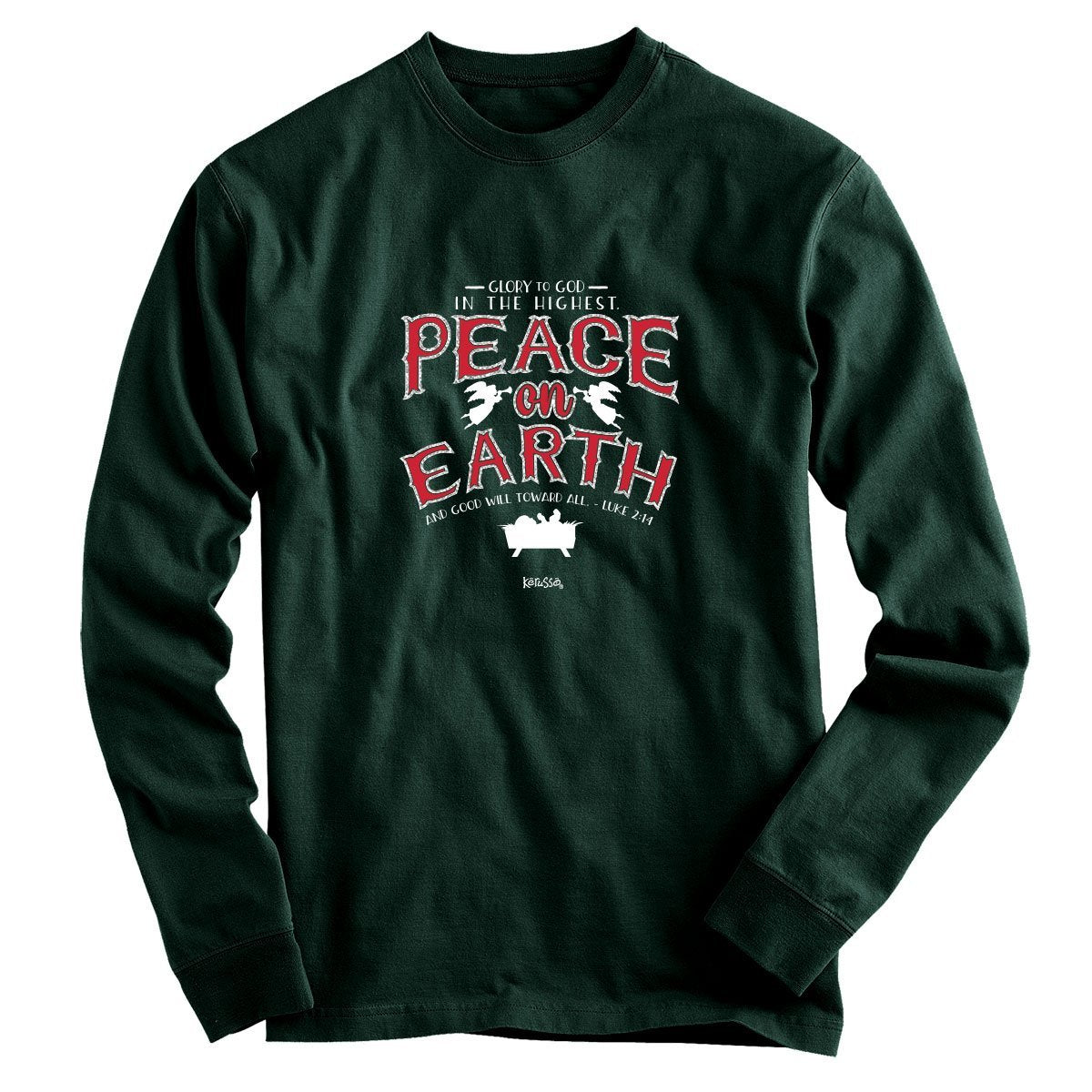 Cherished Girl Peace on Earth Christmas Christian - Adult & Kids T-Shirts, Sweatshirts & Hoodies apparel design preview 1