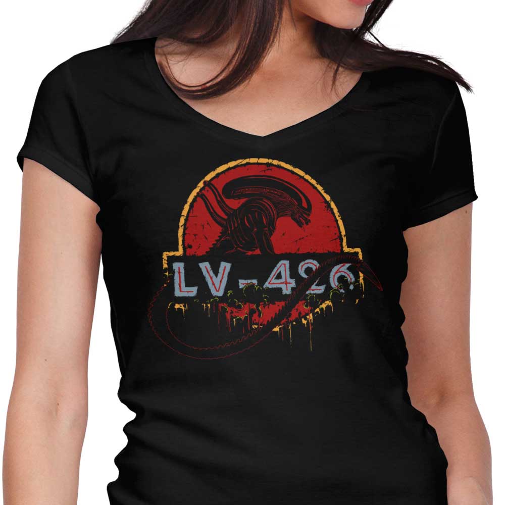 LV-426 Women's V-Neck - Adult & Kids T-Shirts, Sweatshirts & Hoodies apparel design preview 1