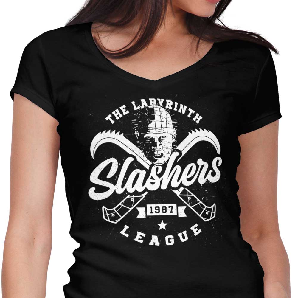 Labyrinth Slashers Women's V-Neck - Adult & Kids T-Shirts, Sweatshirts & Hoodies apparel design preview 1