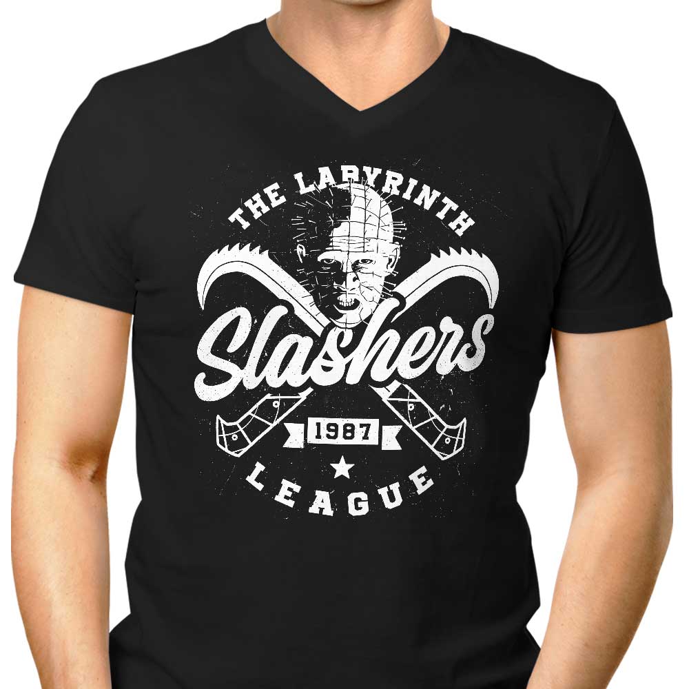 Labyrinth Slashers Men's V-Neck - Adult & Kids T-Shirts, Sweatshirts & Hoodies apparel design preview 1