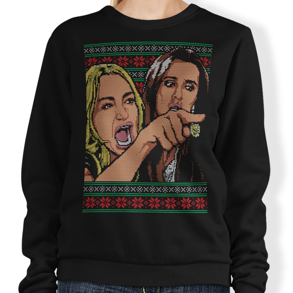 Ladies Yelling Sweater - Adult & Kids T-Shirts, Sweatshirts & Hoodies apparel design preview 1