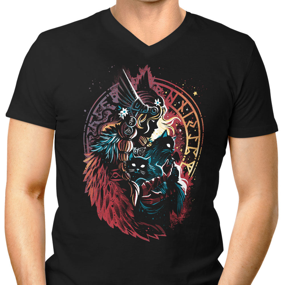 Lady of the Vanir Men's V-Neck - Adult & Kids T-Shirts, Sweatshirts & Hoodies apparel design preview 1