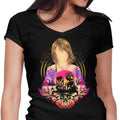 Lady Summoner Women's V-Neck - Adult & Kids T-Shirts, Sweatshirts & Hoodies apparel design preview 1