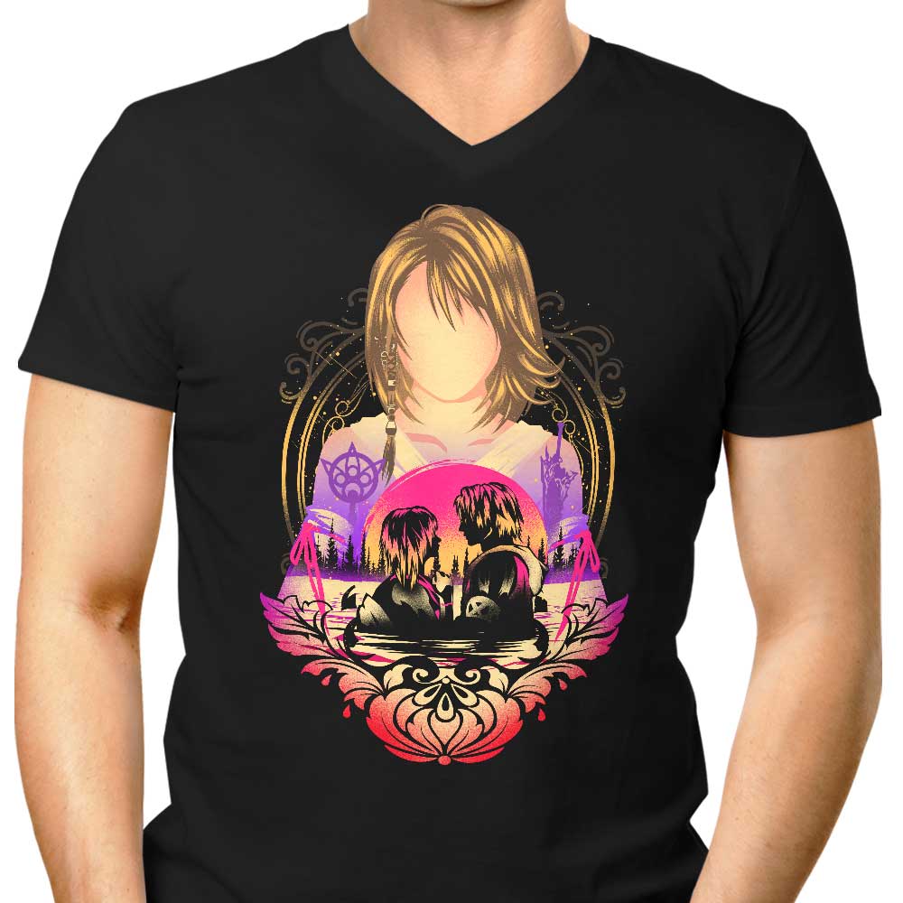 Lady Summoner Men's V-Neck - Adult & Kids T-Shirts, Sweatshirts & Hoodies apparel design preview 1