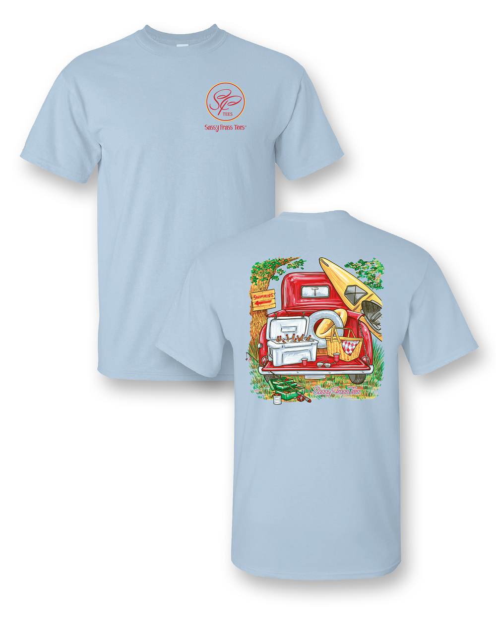 Sassy Frass Lake Truck Swimming Fishing Youth Kids - Adult & Kids T-Shirts, Sweatshirts & Hoodies apparel design preview 1