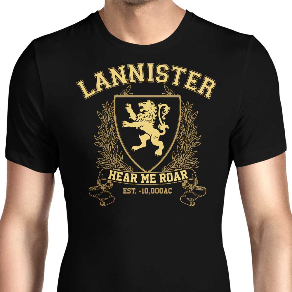 Lannister University Men's Apparel - Adult & Kids T-Shirts, Sweatshirts & Hoodies apparel design preview 1