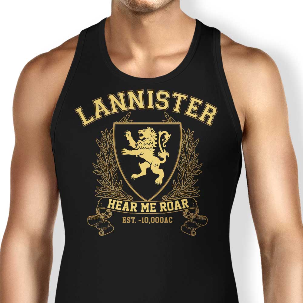 Lannister University Tank Top - Adult & Kids T-Shirts, Sweatshirts & Hoodies apparel design preview 1