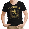 Lannister University Youth Apparel - Adult & Kids T-Shirts, Sweatshirts & Hoodies apparel design preview 1