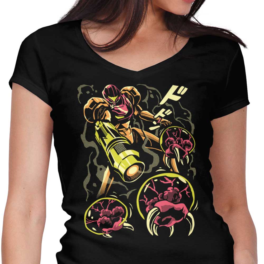 Larva Swarm Women's V-Neck - Adult & Kids T-Shirts, Sweatshirts & Hoodies apparel design preview 1