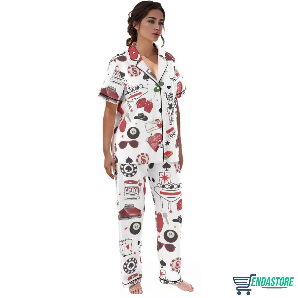 Las Vegas Dice Martini Casino Pajama Set product image 4