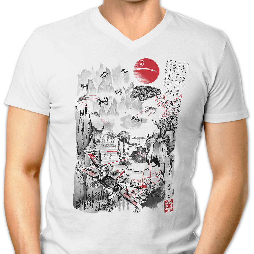 Last Battle Men's V-Neck - Adult & Kids T-Shirts, Sweatshirts & Hoodies apparel design preview 1