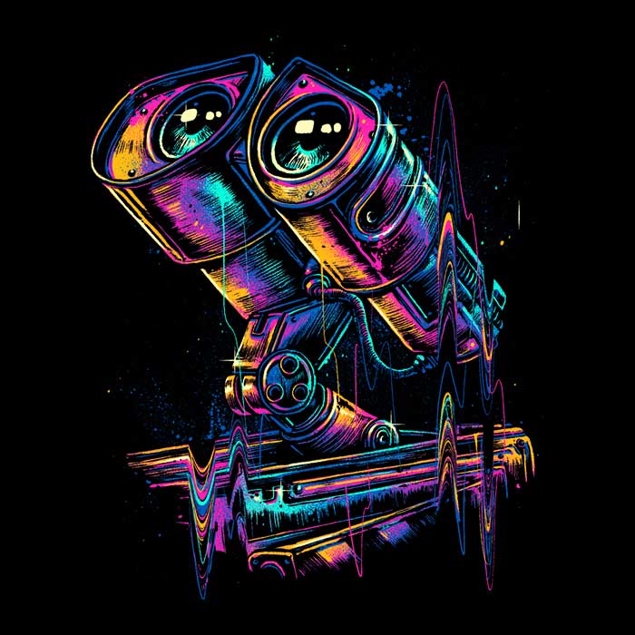 Last Robot on Earth Men's Apparel - Adult & Kids T-Shirts, Sweatshirts & Hoodies apparel design preview 2
