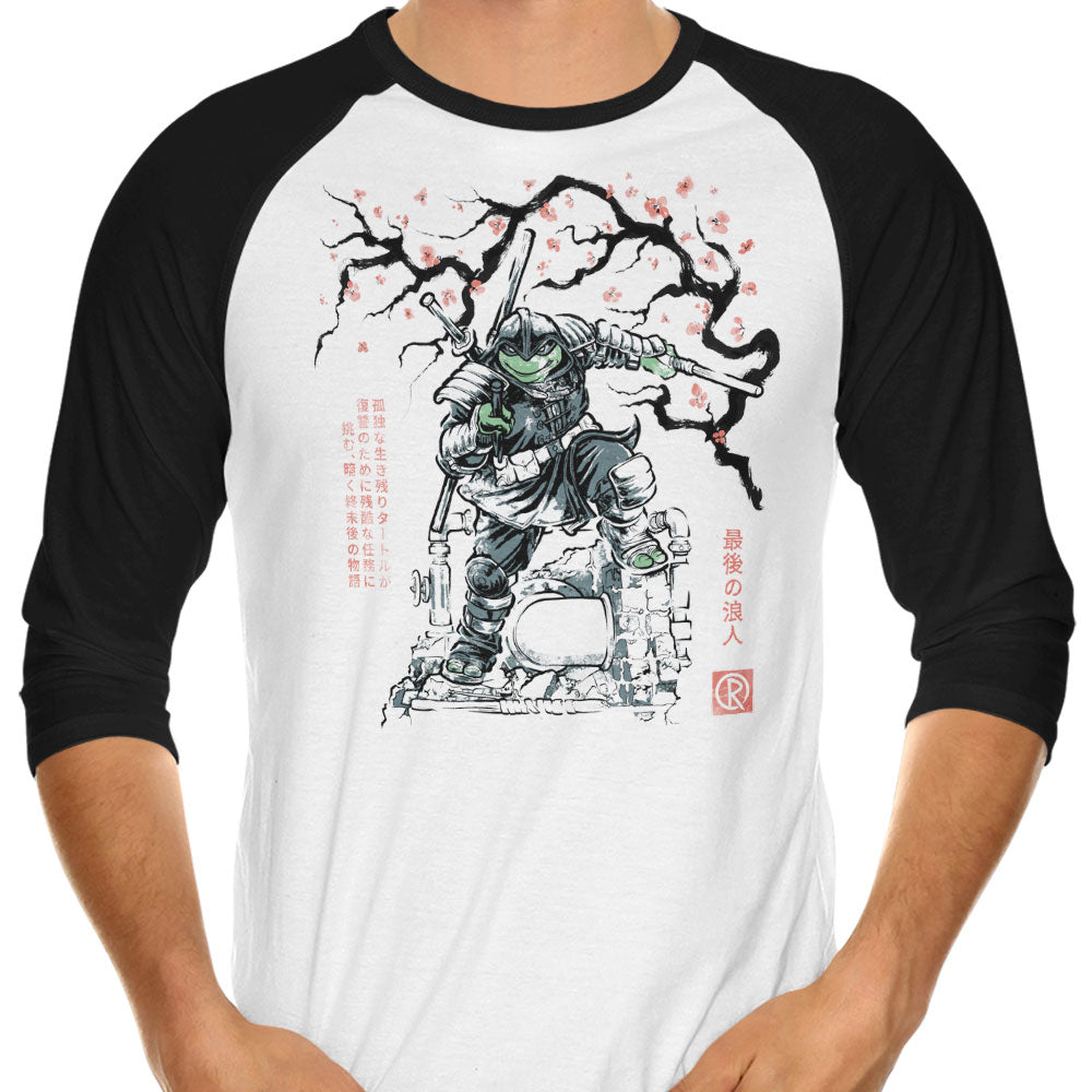 Last Ronin Sumi-e 3/4 Sleeve Raglan - Adult & Kids T-Shirts, Sweatshirts & Hoodies apparel design preview 1