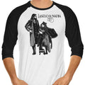 Laszlo and Nadja 3/4 Sleeve Raglan - Adult & Kids T-Shirts, Sweatshirts & Hoodies apparel design preview 1