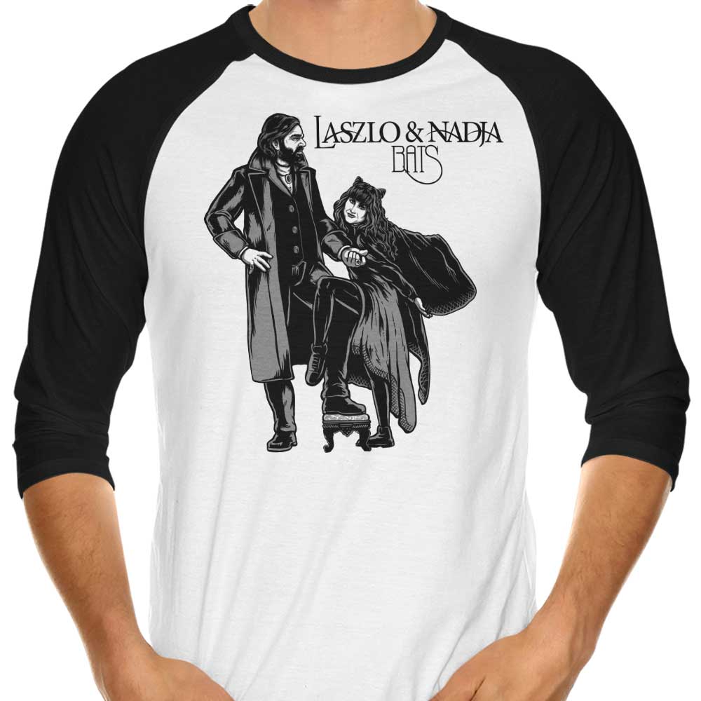 Laszlo and Nadja 3/4 Sleeve Raglan - Adult & Kids T-Shirts, Sweatshirts & Hoodies apparel design preview 1