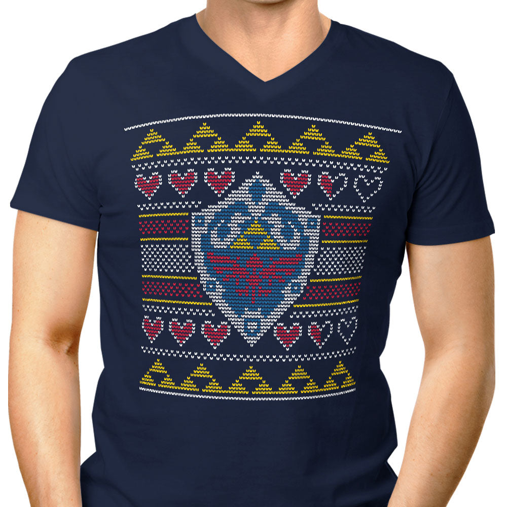 Legend of Christmas Men's V-Neck - Adult & Kids T-Shirts, Sweatshirts & Hoodies apparel design preview 1