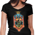 Legend of Power and Courage Women's V-Neck - Adult & Kids T-Shirts, Sweatshirts & Hoodies apparel design preview 1