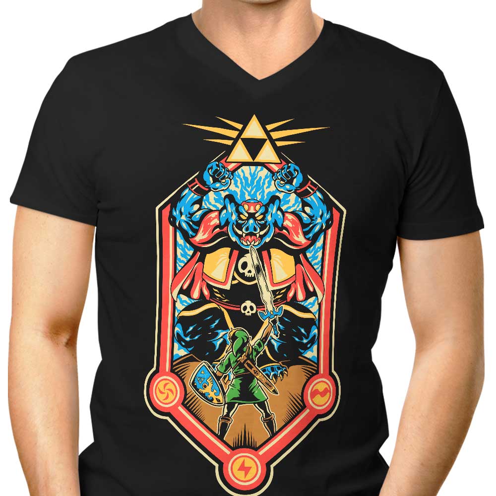 Legend of Power and Courage Men's V-Neck - Adult & Kids T-Shirts, Sweatshirts & Hoodies apparel design preview 1