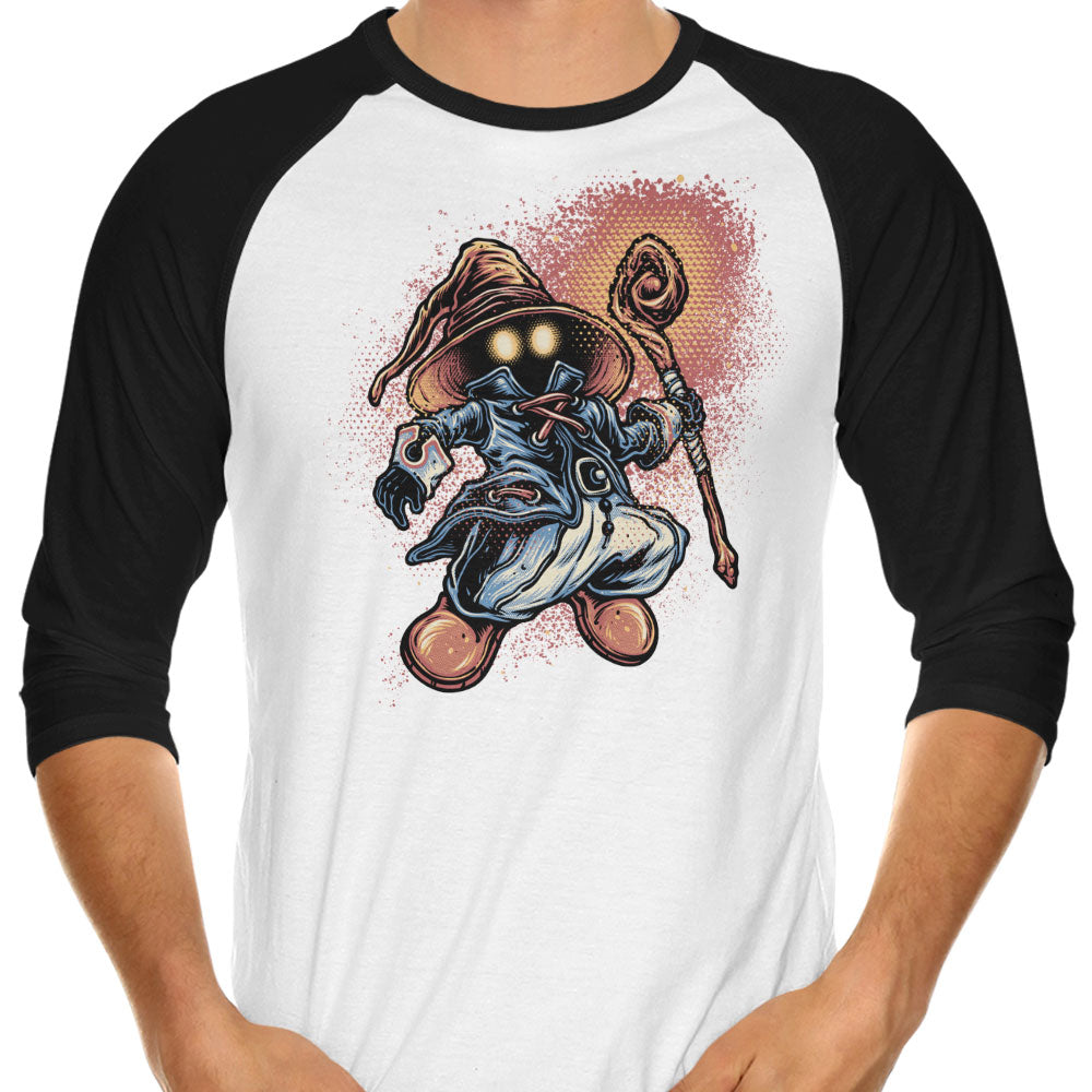 Legend of the Black Mage 3/4 Sleeve Raglan - Adult & Kids T-Shirts, Sweatshirts & Hoodies apparel design preview 1