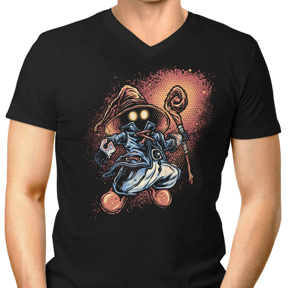 Legend of the Black Mage Men's V-Neck - Adult & Kids T-Shirts, Sweatshirts & Hoodies apparel design preview 1