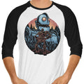 Legend of the Gentle Giant 3/4 Sleeve Raglan - Adult & Kids T-Shirts, Sweatshirts & Hoodies apparel design preview 1