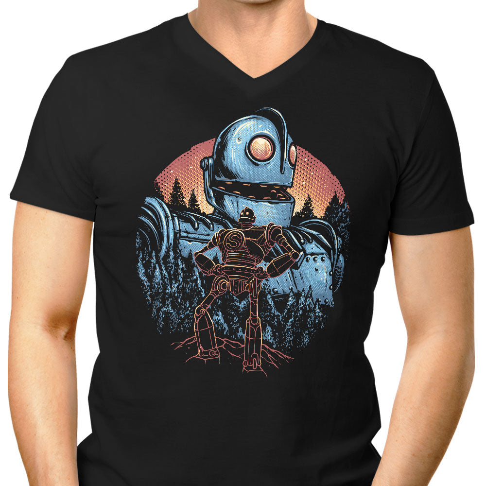 Legend of the Gentle Giant Men's V-Neck - Adult & Kids T-Shirts, Sweatshirts & Hoodies apparel design preview 1