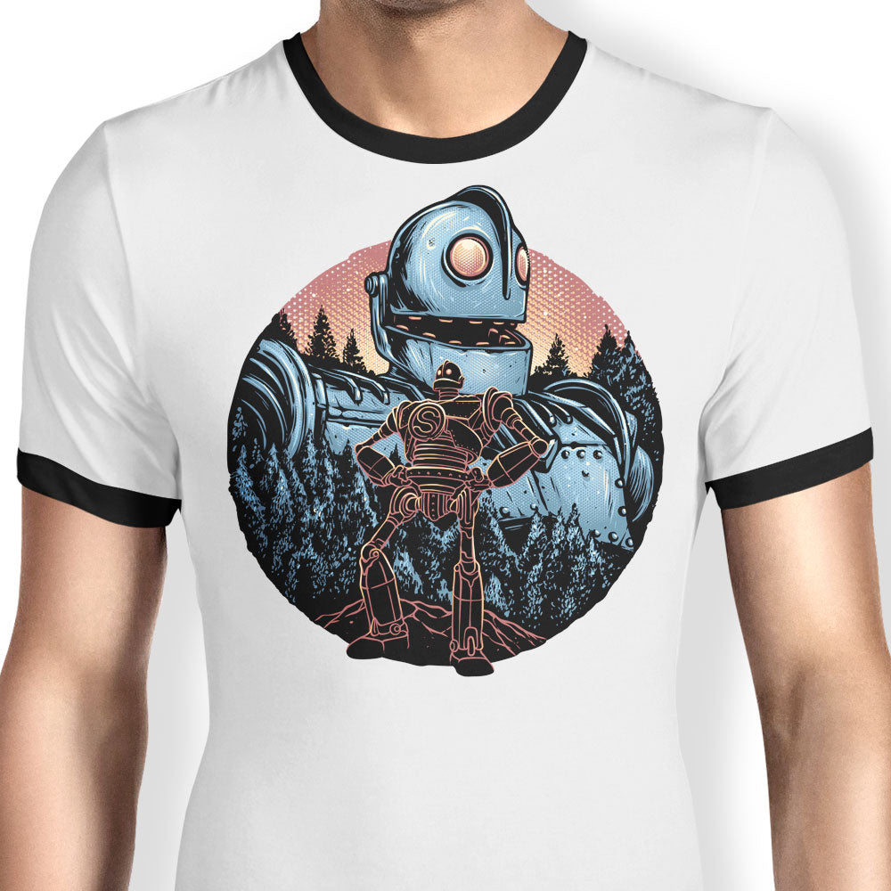 Legend of the Gentle Giant Ringer - Adult & Kids T-Shirts, Sweatshirts & Hoodies apparel design preview 1