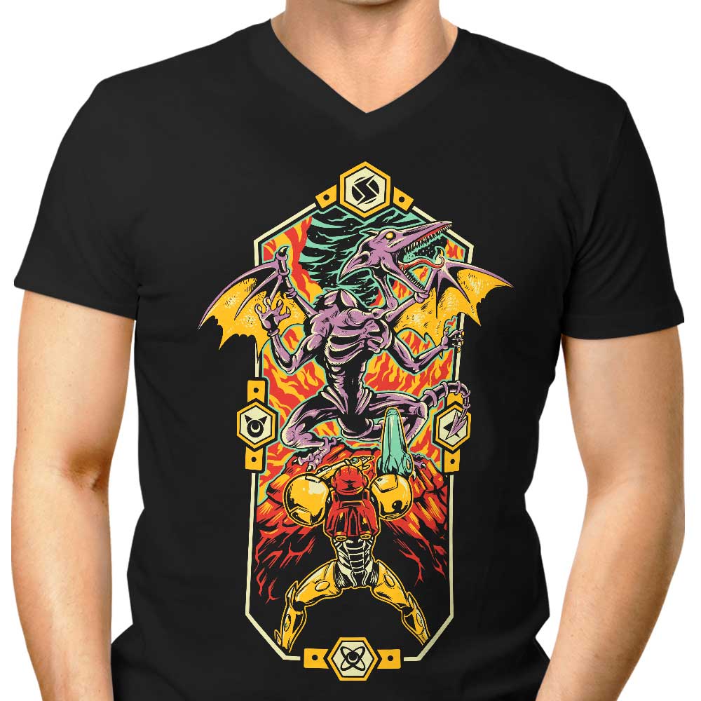 Legend of the Space Dragon Men's V-Neck - Adult & Kids T-Shirts, Sweatshirts & Hoodies apparel design preview 1