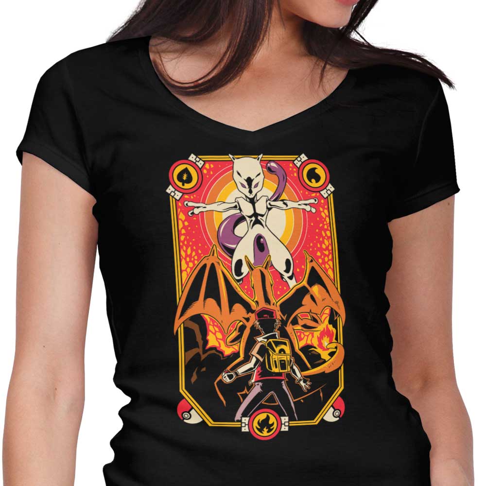 Legend of the Trainer Women's V-Neck - Adult & Kids T-Shirts, Sweatshirts & Hoodies apparel design preview 1