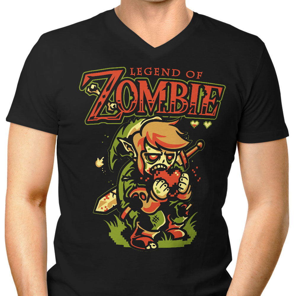 Legend of Zombies Men's V-Neck - Adult & Kids T-Shirts, Sweatshirts & Hoodies apparel design preview 1