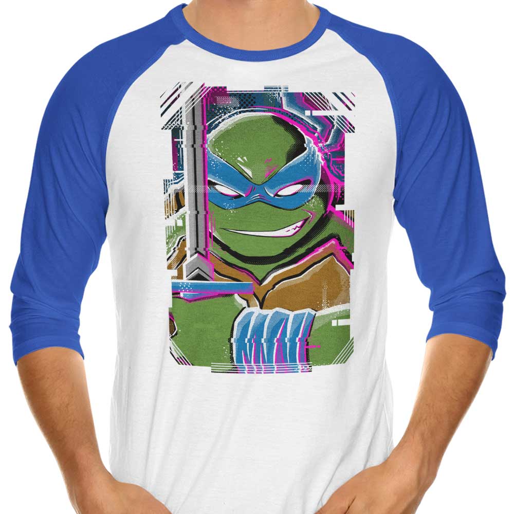 Leo Glitch 3/4 Sleeve Raglan - Adult & Kids T-Shirts, Sweatshirts & Hoodies apparel design preview 1