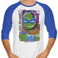 Leo Glitch 3/4 Sleeve Raglan - Adult & Kids T-Shirts, Sweatshirts & Hoodies apparel design preview 1