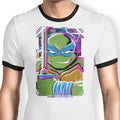 Leo Glitch Ringer - Adult & Kids T-Shirts, Sweatshirts & Hoodies apparel design preview 1