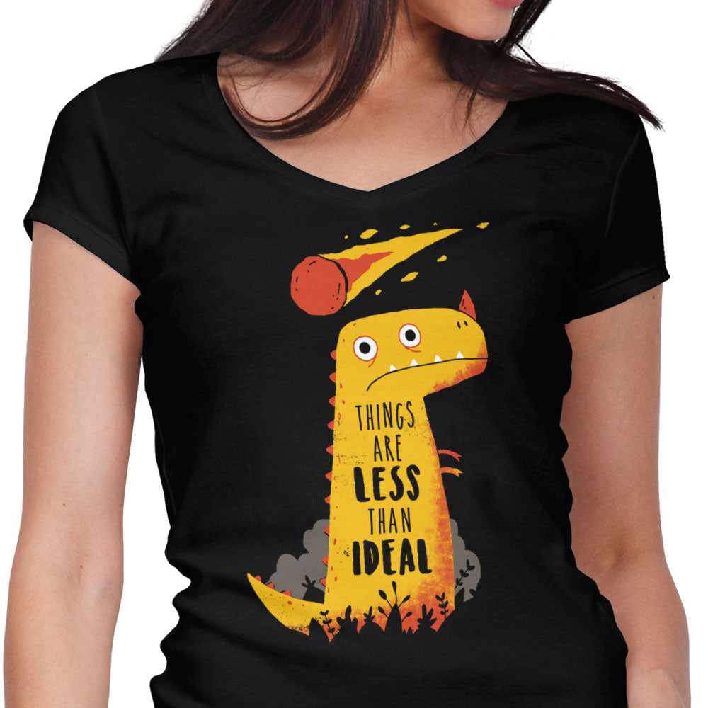 Less than Ideal Women's V-Neck - Adult & Kids T-Shirts, Sweatshirts & Hoodies apparel design preview 1