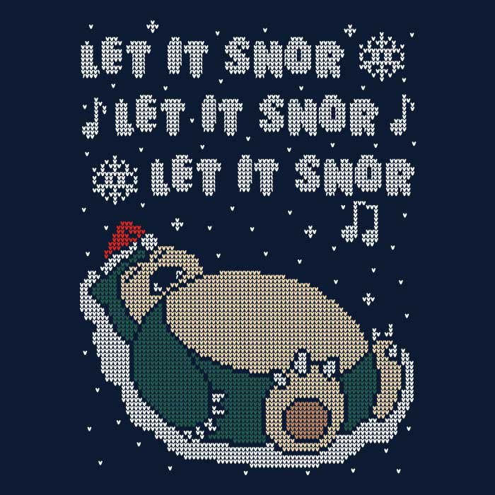 Let it Snor - Adult & Kids T-Shirts, Sweatshirts & Hoodies apparel design preview 2