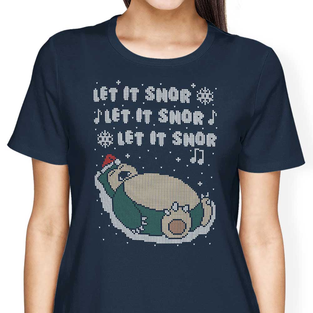 Let it Snor Women's Apparel - Adult & Kids T-Shirts, Sweatshirts & Hoodies apparel design preview 2