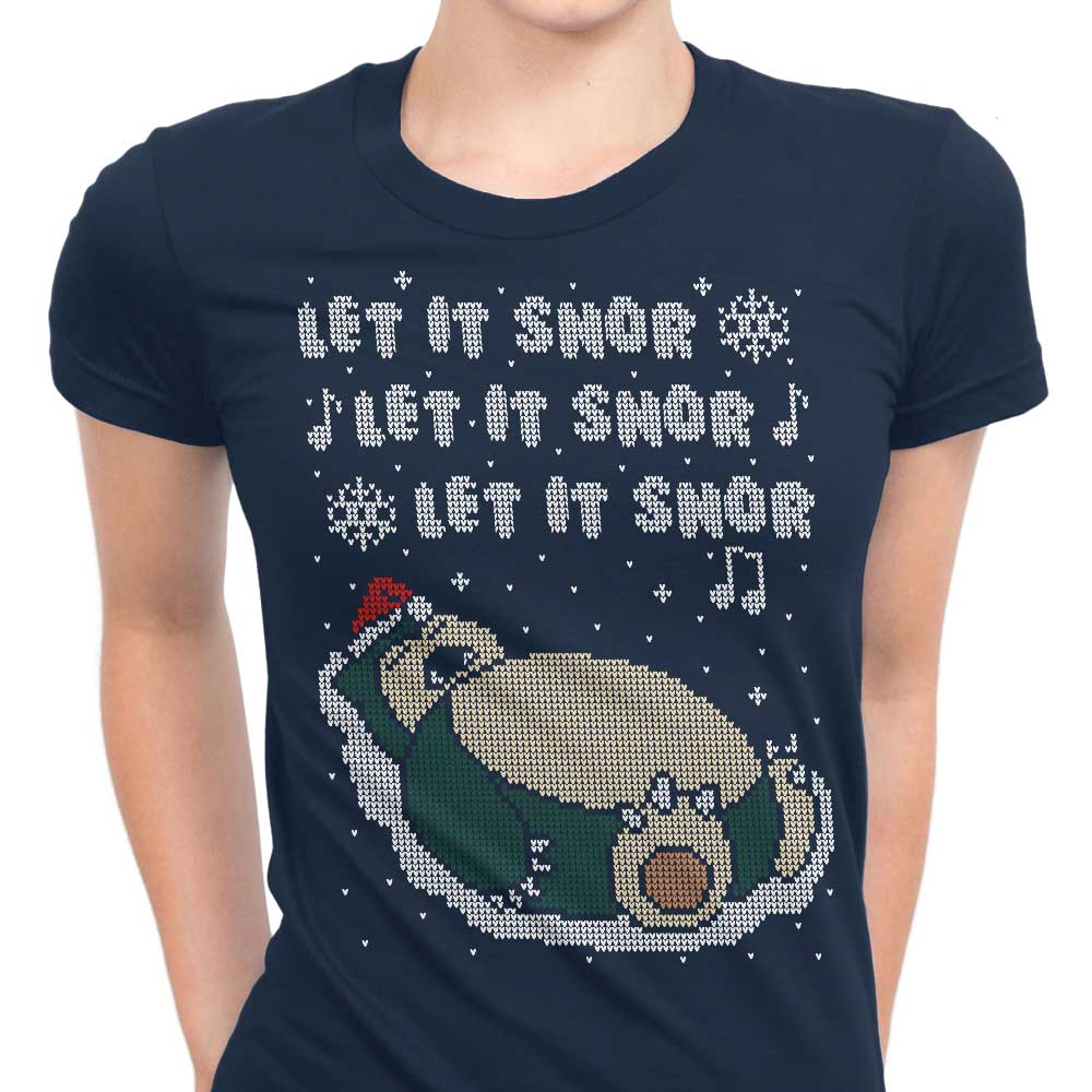 Let it Snor Women's Apparel - Adult & Kids T-Shirts, Sweatshirts & Hoodies apparel design preview 1