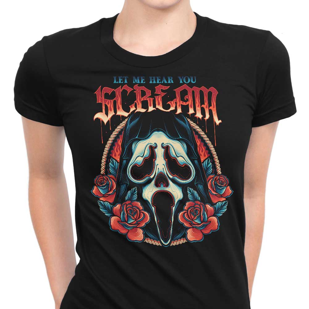 Let Me Hear You Scream Women's Apparel - Adult & Kids T-Shirts, Sweatshirts & Hoodies apparel design preview 1