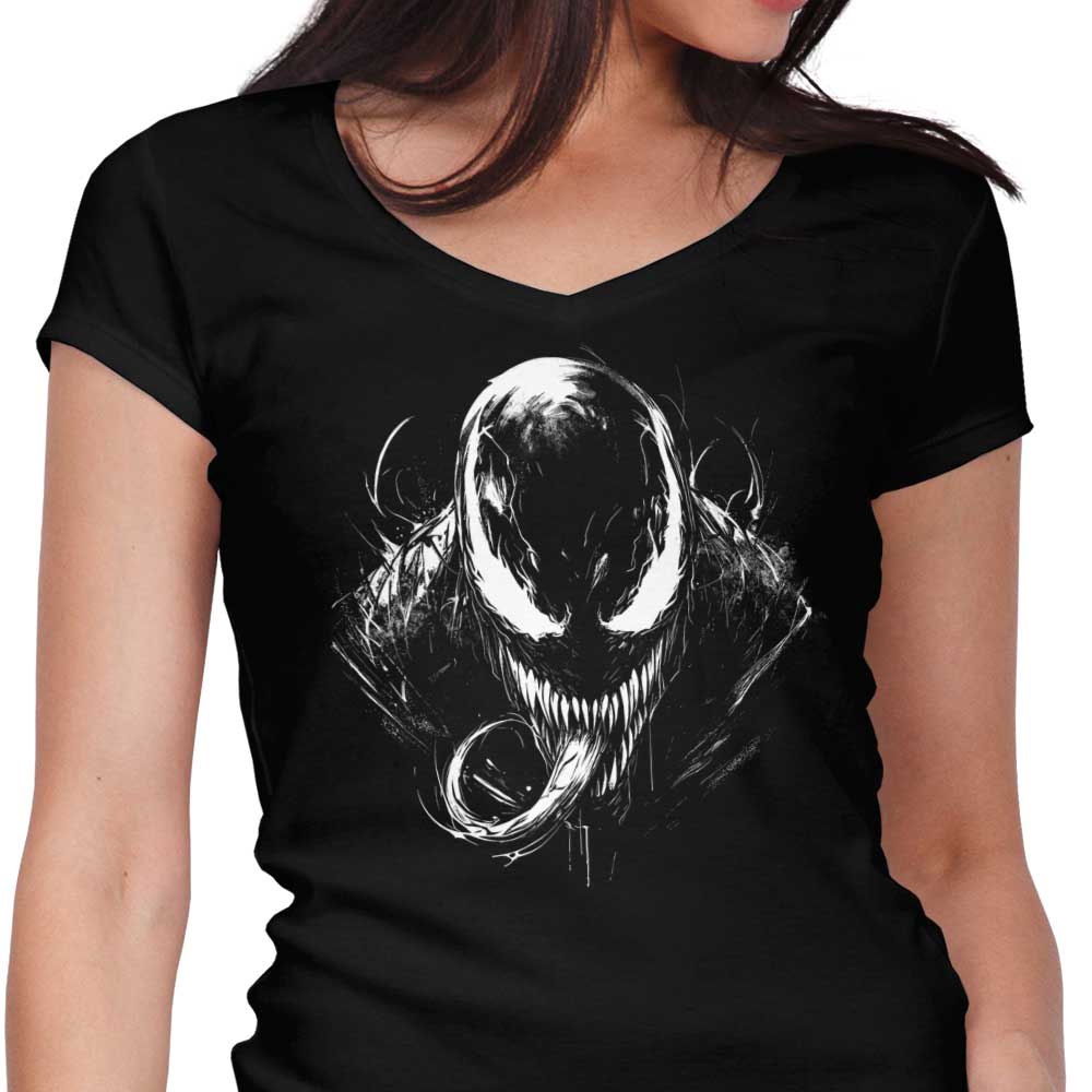 Lethal Symbiote Women's V-Neck - Adult & Kids T-Shirts, Sweatshirts & Hoodies apparel design preview 1
