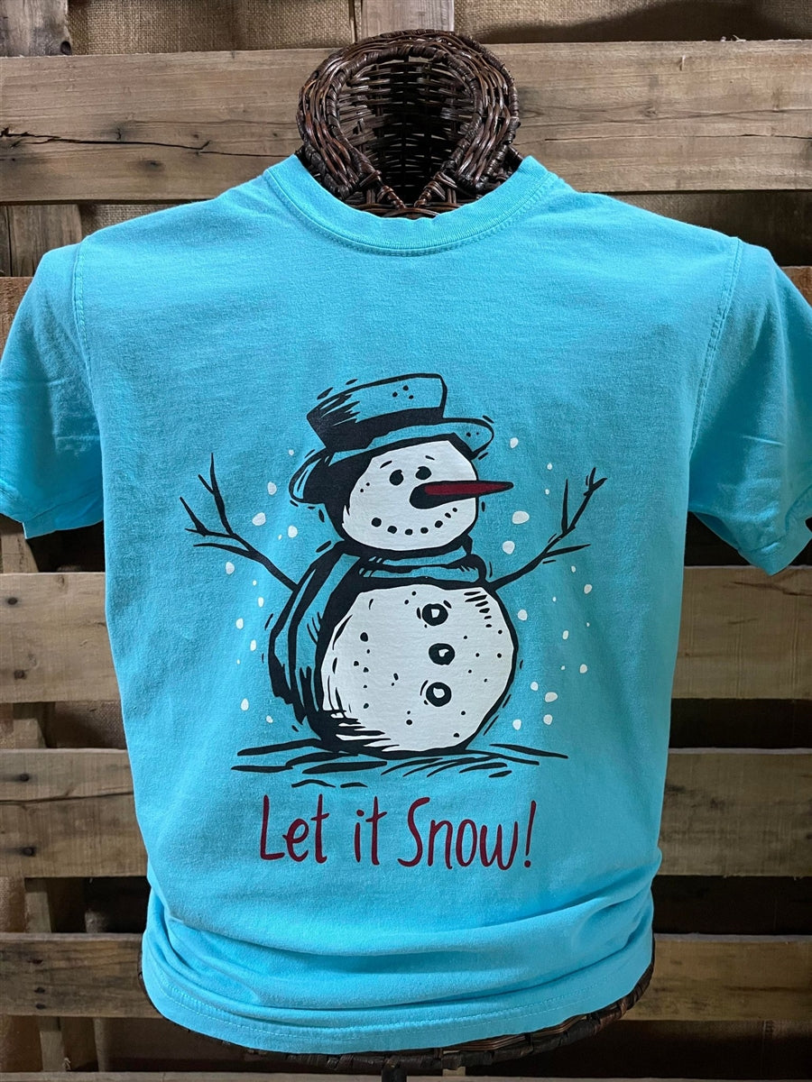 Southern Chics Let It Snow Holiday Comfort Colors - Adult & Kids T-Shirts, Sweatshirts & Hoodies apparel design preview 1
