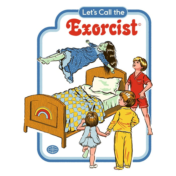 Let's Call the Exorcist Ringer - Adult & Kids T-Shirts, Sweatshirts & Hoodies apparel design preview 2