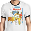 Let's Call the Exorcist Ringer - Adult & Kids T-Shirts, Sweatshirts & Hoodies apparel design preview 1