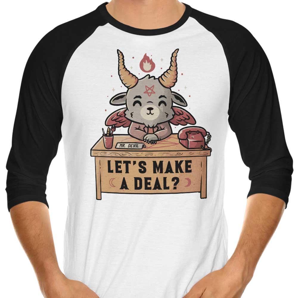 Let's Make a Deal 3/4 Sleeve Raglan - Adult & Kids T-Shirts, Sweatshirts & Hoodies apparel design preview 1