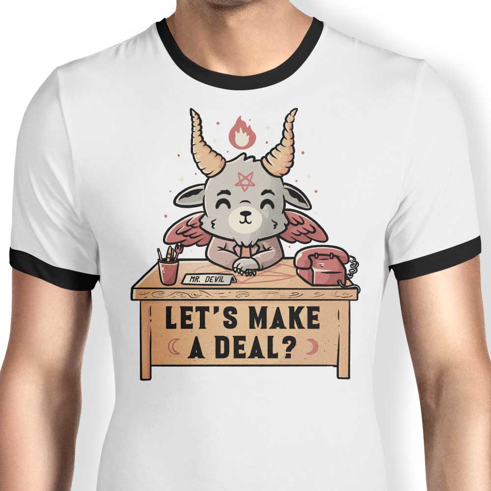 Let's Make a Deal Ringer - Adult & Kids T-Shirts, Sweatshirts & Hoodies apparel design preview 1