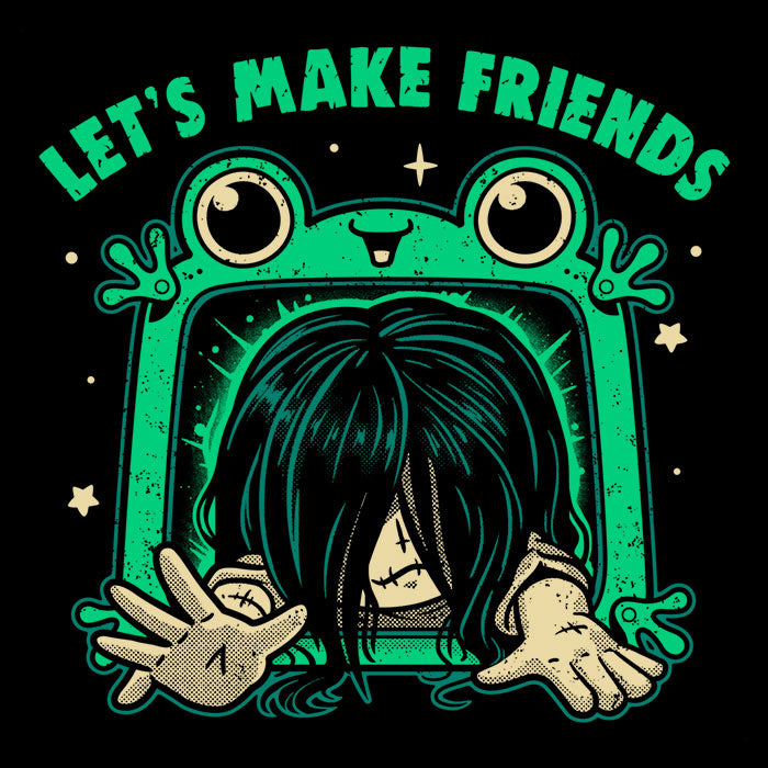 Let's Make Friends Men's V-Neck - Adult & Kids T-Shirts, Sweatshirts & Hoodies apparel design preview 2