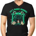 Let's Make Friends Men's V-Neck - Adult & Kids T-Shirts, Sweatshirts & Hoodies apparel design preview 1