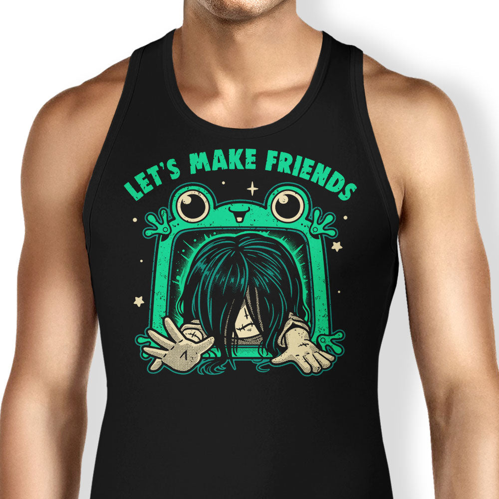 Let's Make Friends Tank Top - Adult & Kids T-Shirts, Sweatshirts & Hoodies apparel design preview 1
